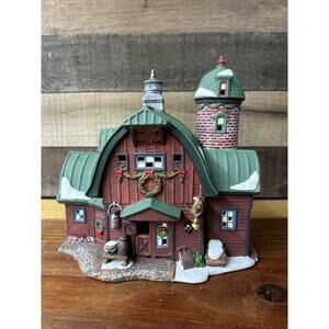 Vintage Heartland Valley Village Barn With Brick Silo Hard To Find